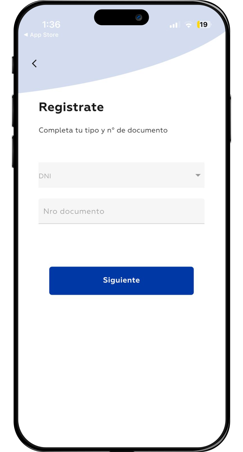 Regístrate en minutos​