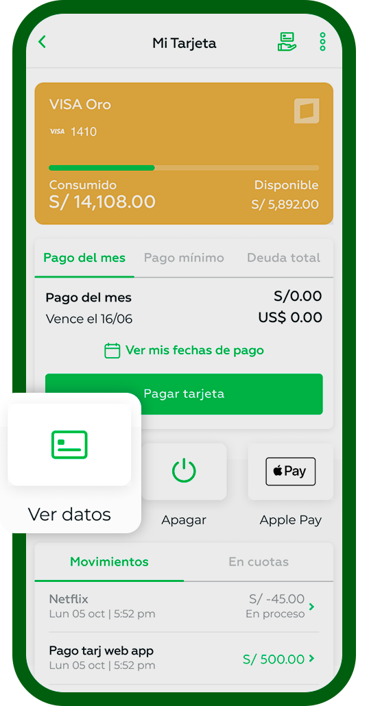 2. Haz click en “ver datos”​