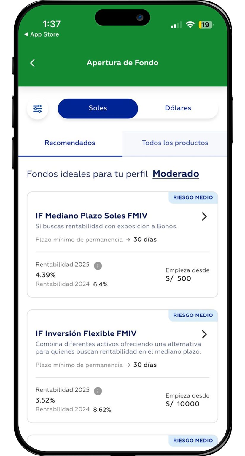 Elige tu fondo según tu perfil​