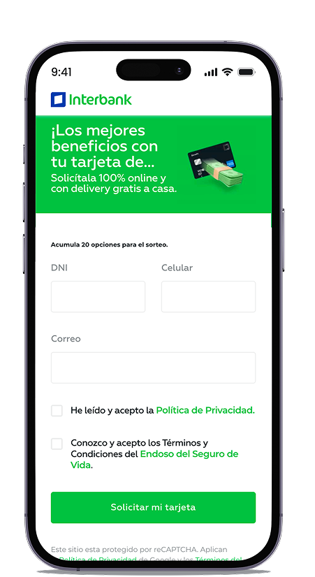 1. Ingresa tus datos