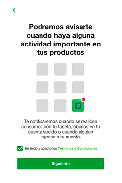 Onboarding 1. Seleccionar 